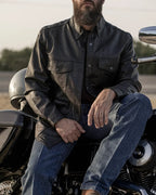 Milestone - Men's Leather Motorcycle Shirt