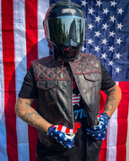 Upside Men's Club Style Leather Vest