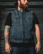 Havoc Men's Denim Motorcycle Vest