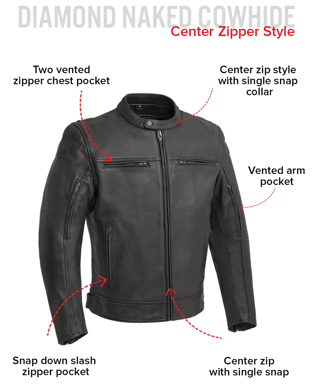 Top Performer Men's Motorcycle Leather Jacket
