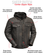 Vendetta Men's Motorcycle Leather Jacket