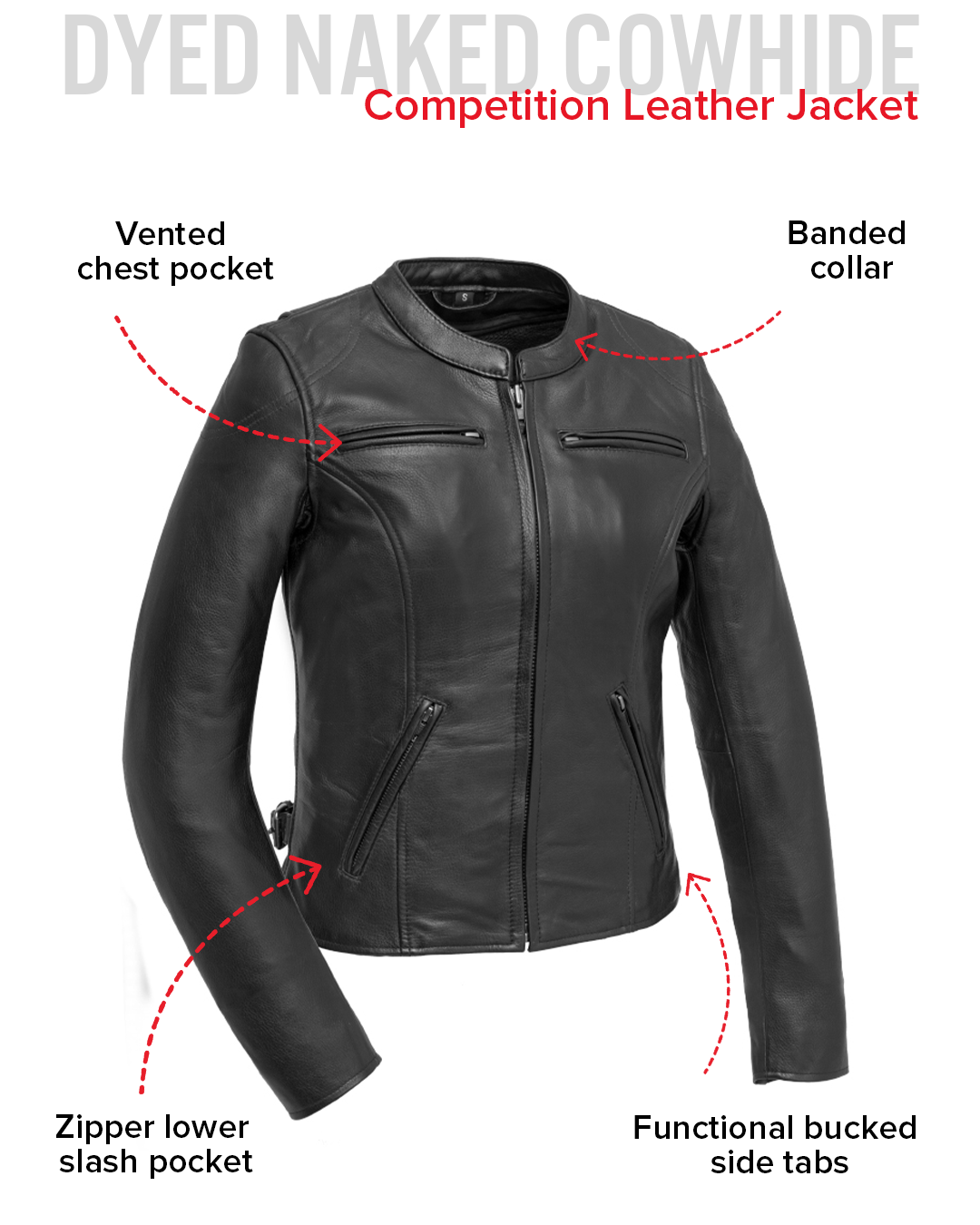 Competition - Women's Motorcycle Leather Jacket