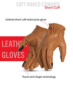 Roper Men's Motorcycle Leather Gloves