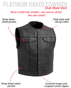 Lowside Men's Motorcycle Leather Vest