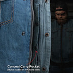 No Limit - Men's Motorcycle Denim Vest
