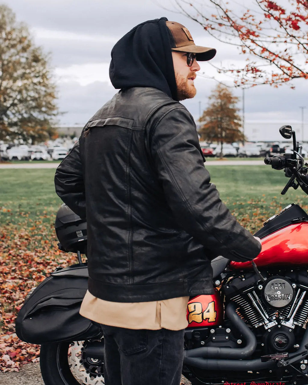 Vendetta Men's Motorcycle Leather Jacket