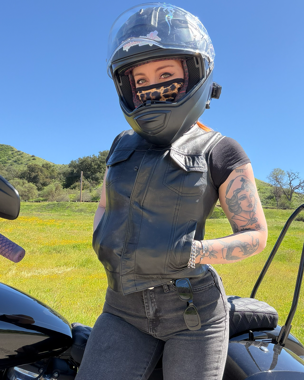 Ludlow Women's Motorcycle Leather Vest