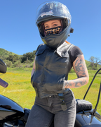 Ludlow Women's Motorcycle Leather Vest