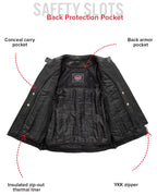 Jewel - Women's Motorcycle Leather Jacket