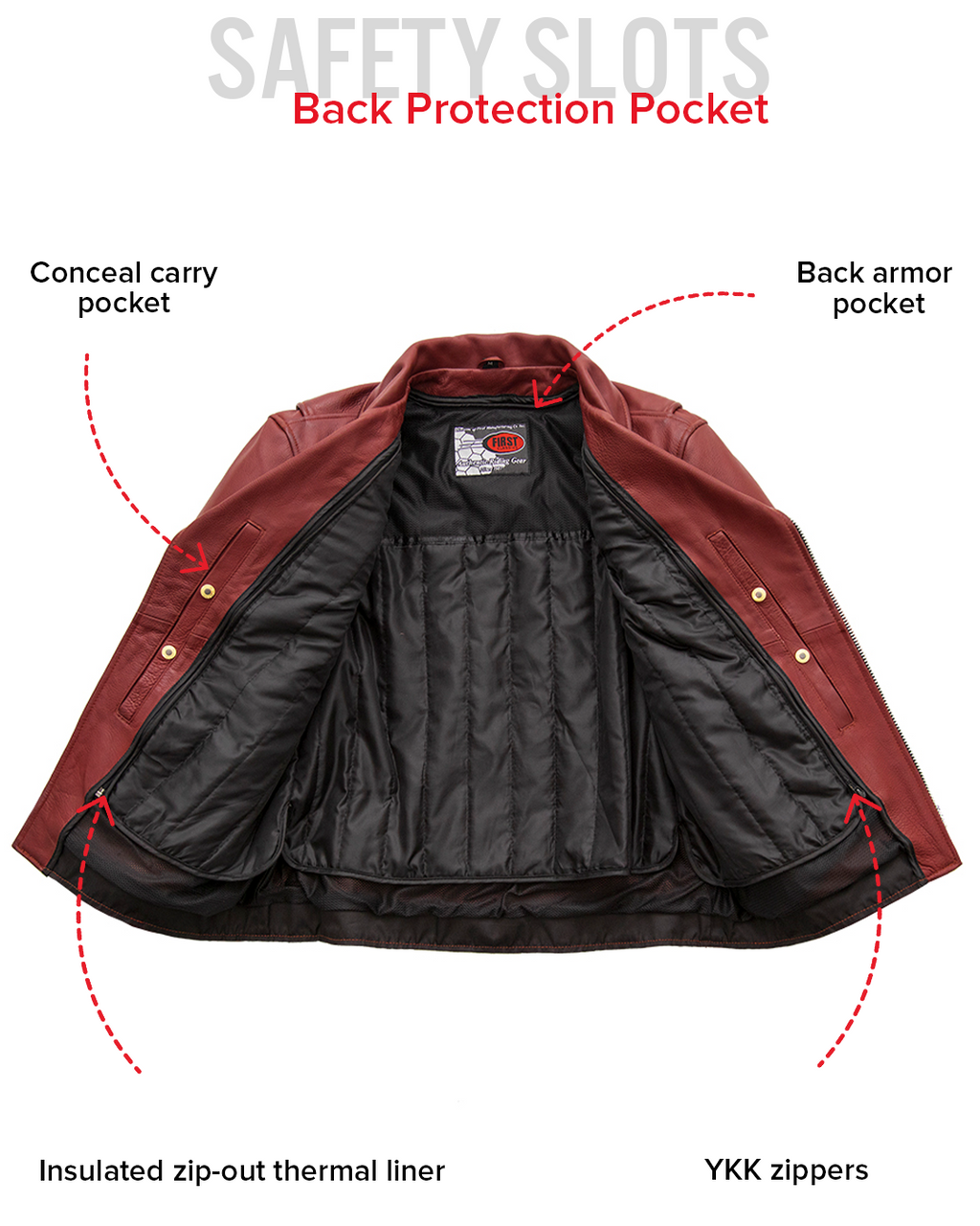 Fillmore Men's Motorcycle Leather Jacket