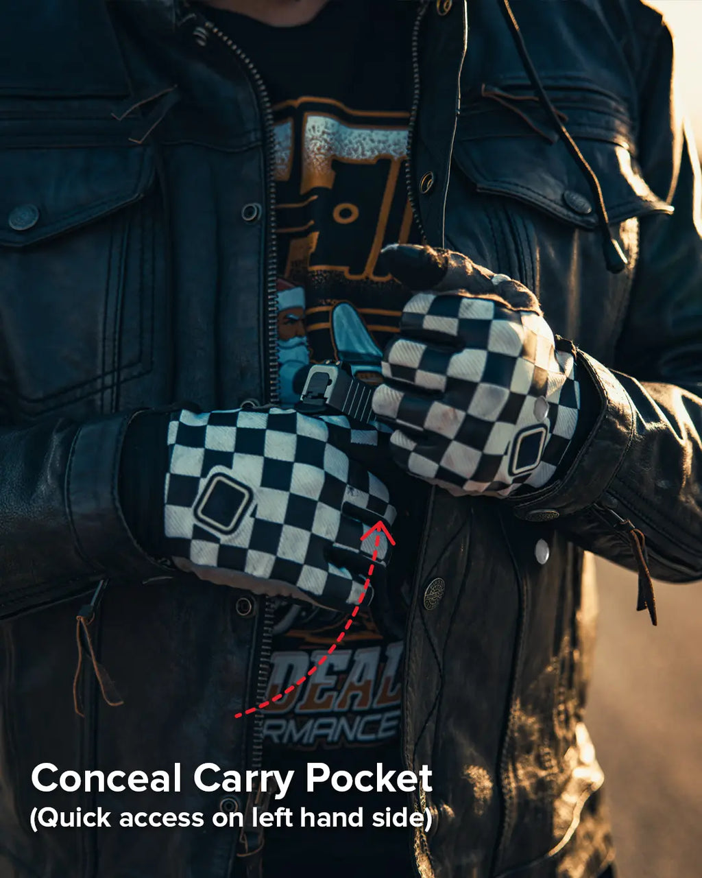 Vendetta Men's Motorcycle Leather Jacket