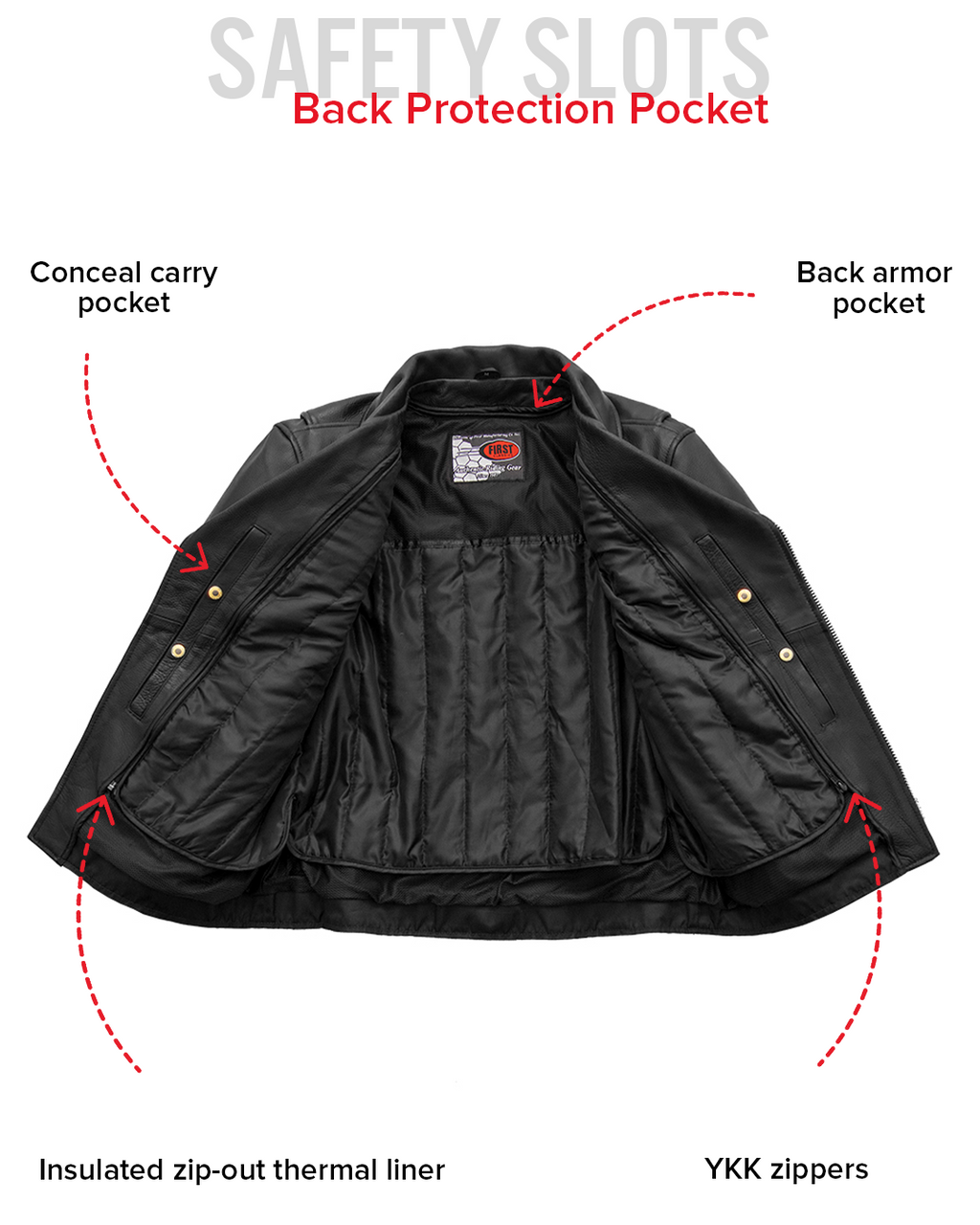 Fillmore Men's Motorcycle Leather Jacket