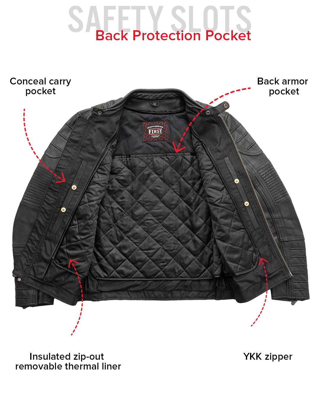 Raptor Men's Motorcycle Leather Jacket