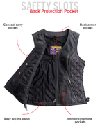 Bandida Women's Motorcycle Leather Vest