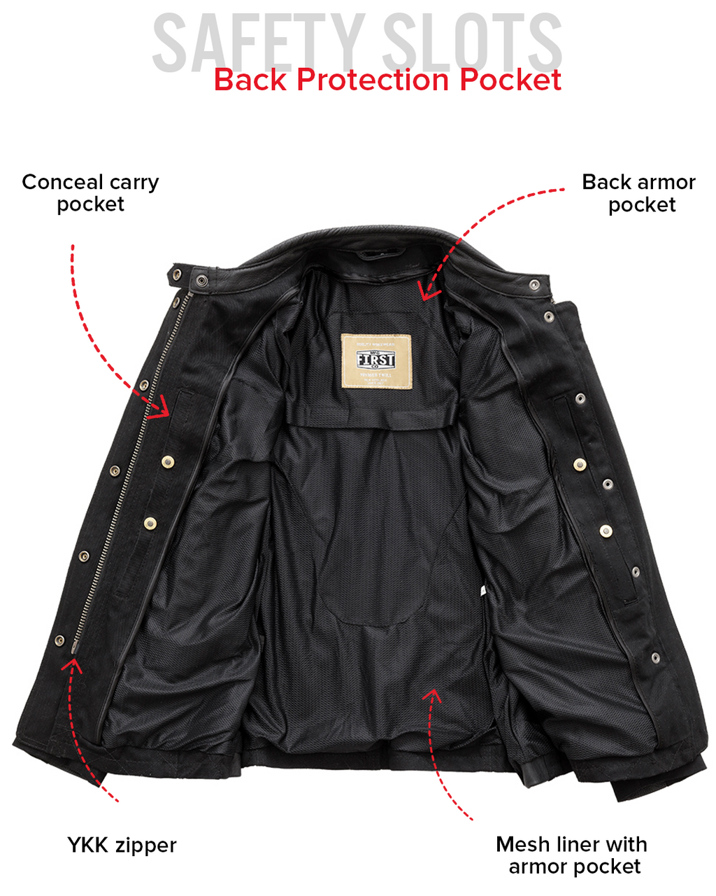 Outcast - Women's Twill Motorcycle Jacket