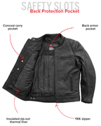 Top Performer Men's Motorcycle Leather Jacket