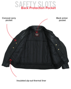 Mastermind Men's Motorcycle Leather Jacket