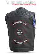 Downside Men's Motorcycle Leather Vest