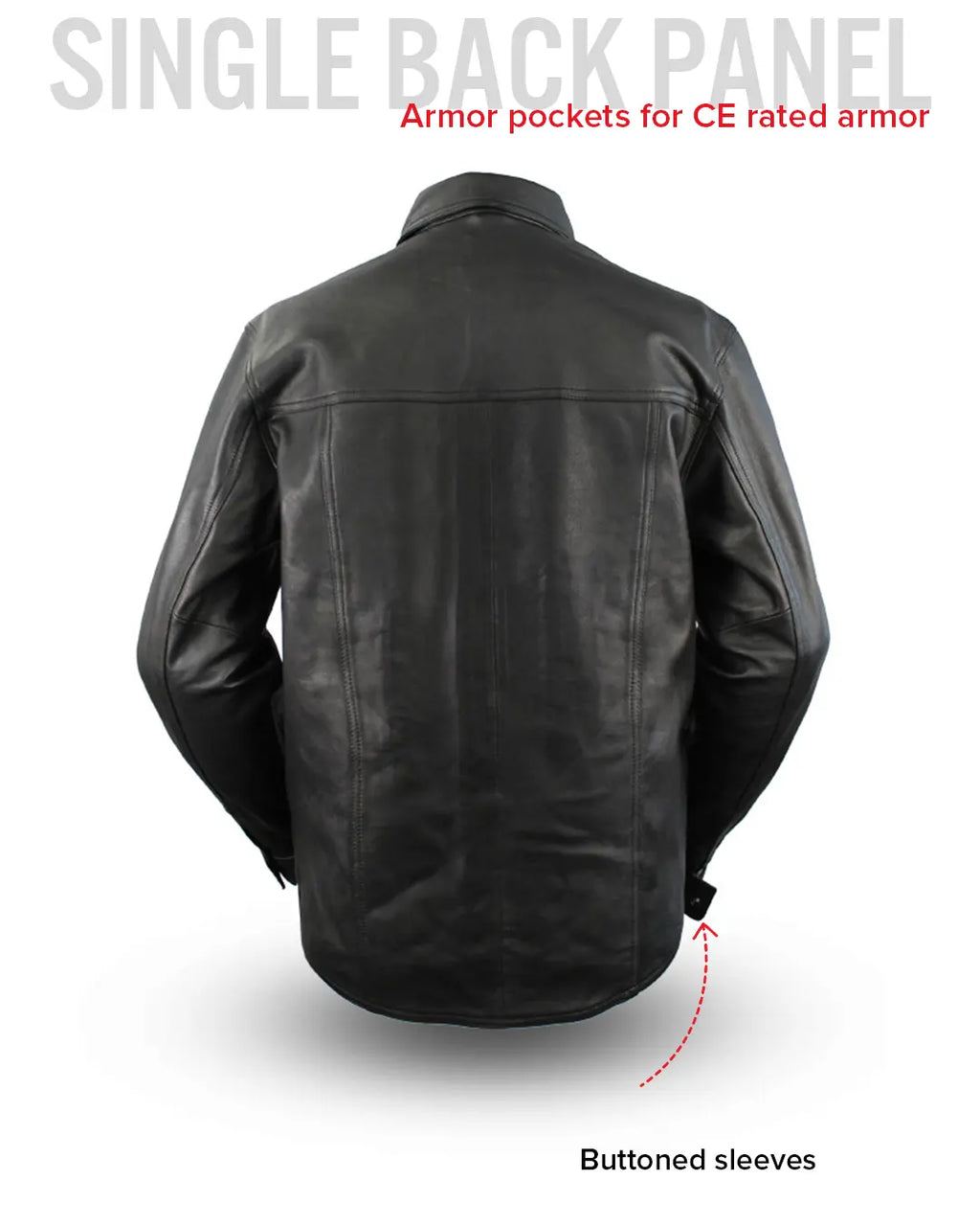 Milestone - Men's Leather Motorcycle Shirt