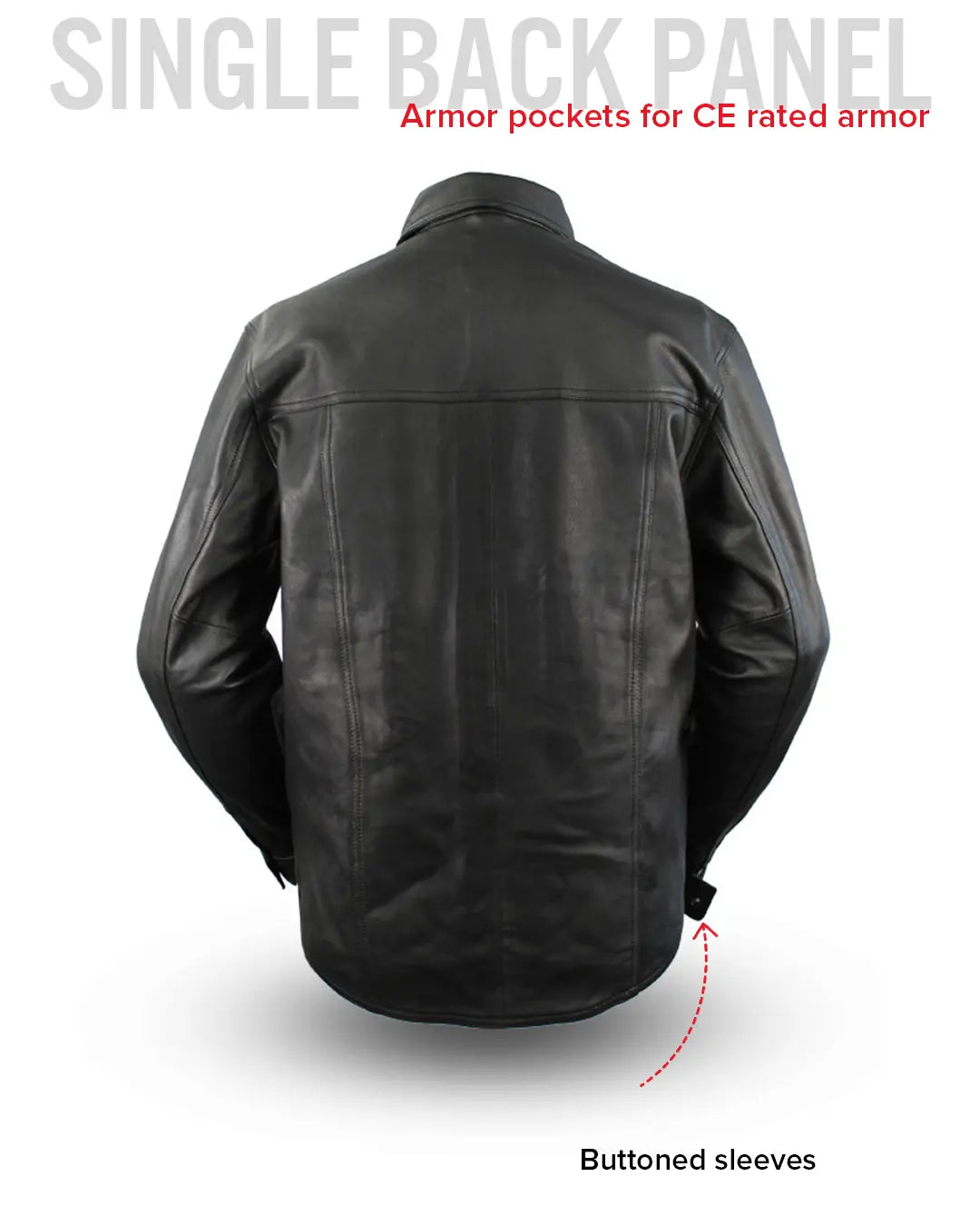 Milestone - Men's Leather Motorcycle Shirt