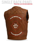 Timber Men's motorcycle leather vest (limited edition)