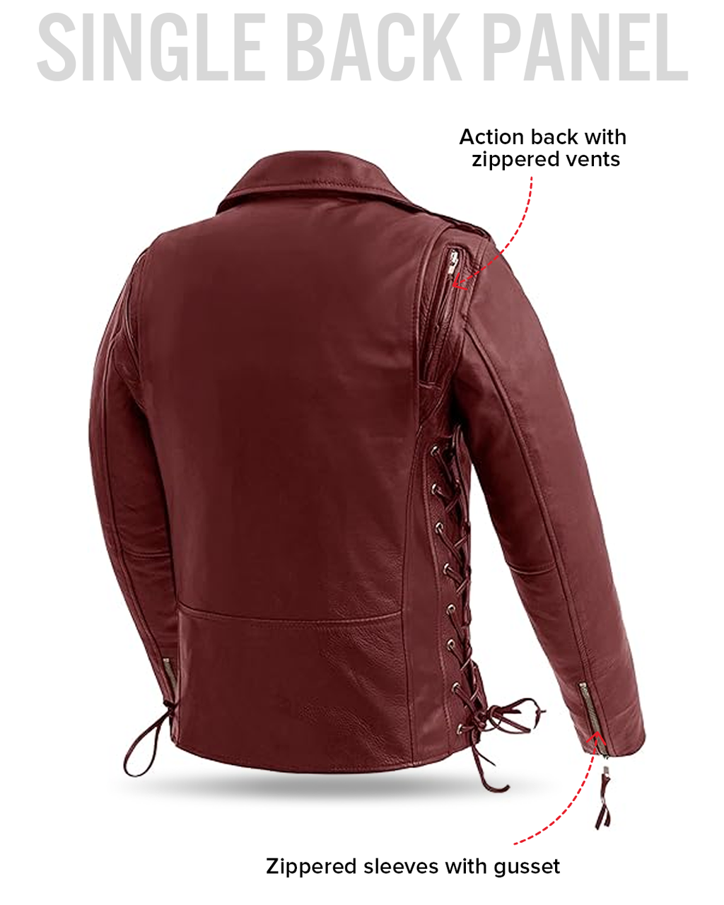 Popstar Women's  Motorcycle Leather Jacket