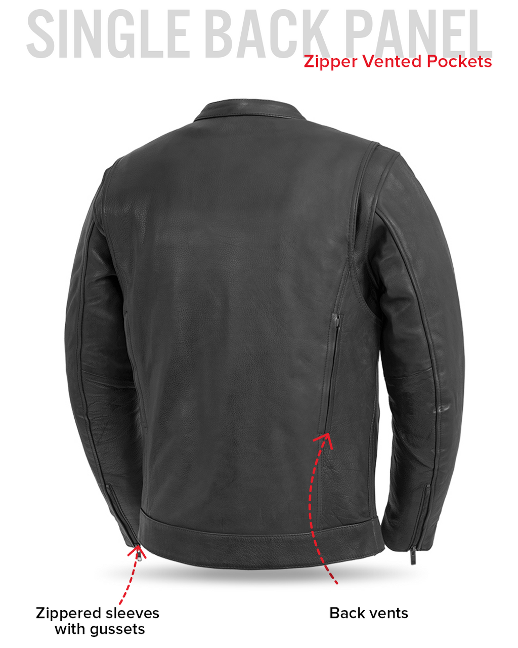 Raider Men's Motorcycle Leather Jacket