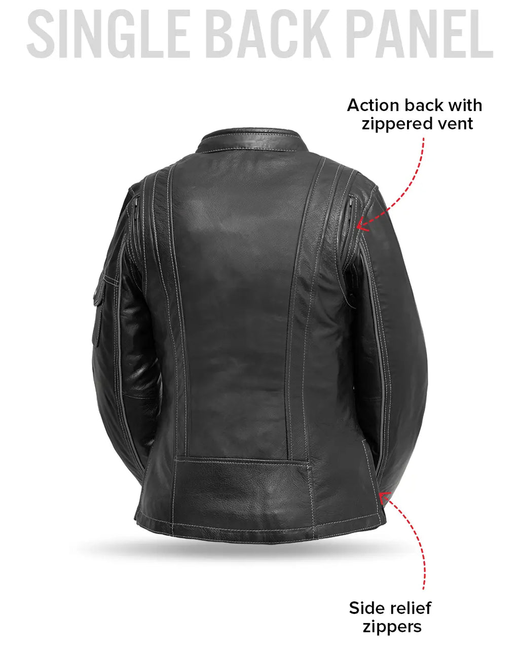 Outlander - Women's Motorcycle Leather Jacket