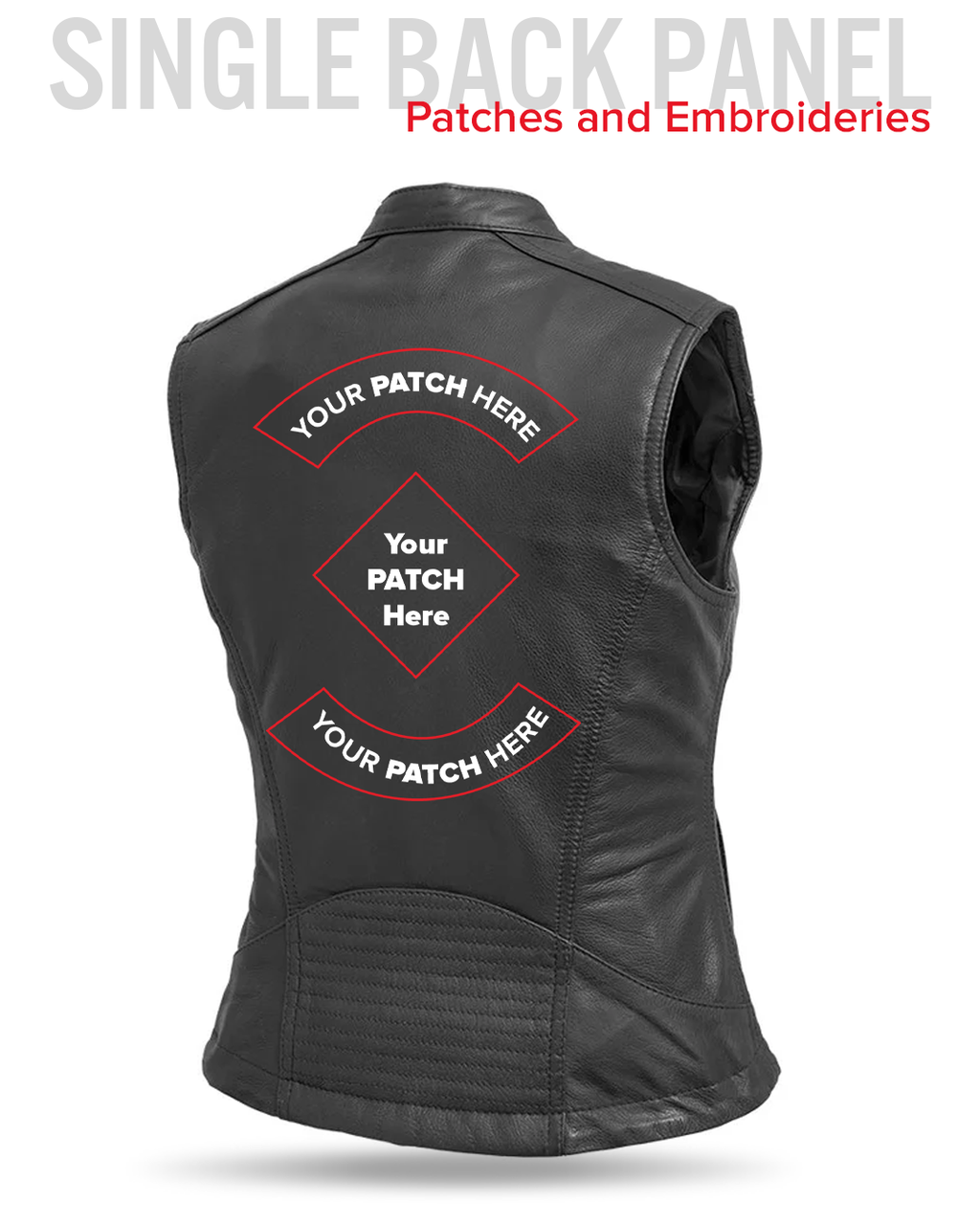 Nina Women's Motorcycle Leather Vest