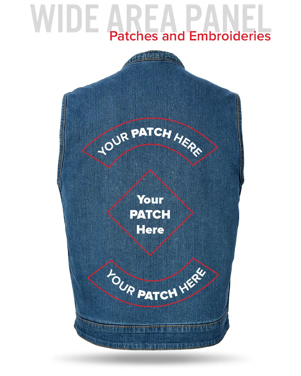 Havoc Men's Denim Motorcycle Vest