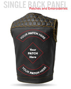 Hornet Men's Club Style Leather Vest
