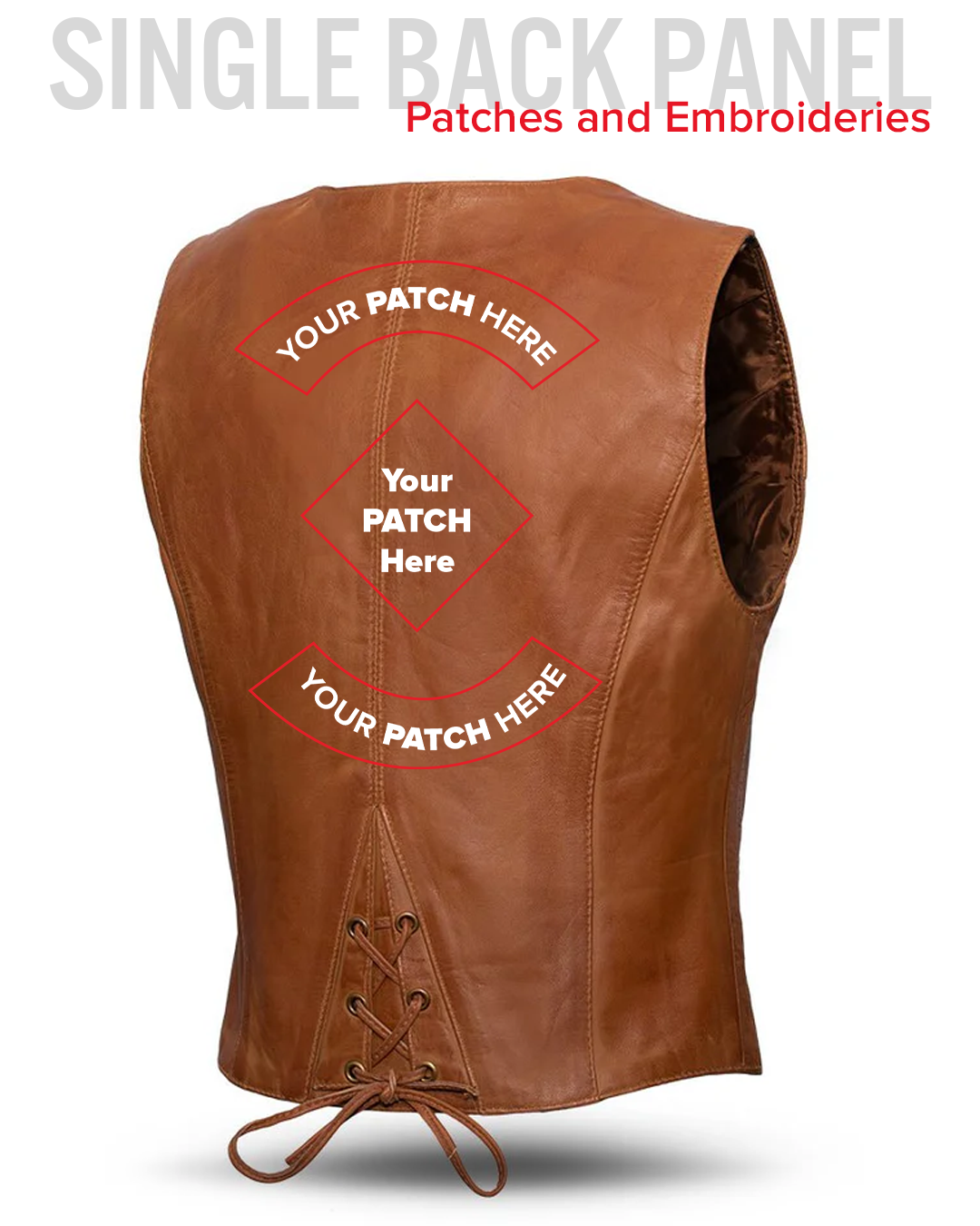 Savannah Women's Western Style Motorcycle Leather Vest