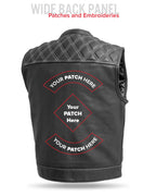 Upside Men's Club Style Leather Vest