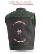 Upside Men's Club Style Leather Vest