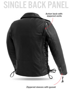 Popstar Women's  Motorcycle Leather Jacket