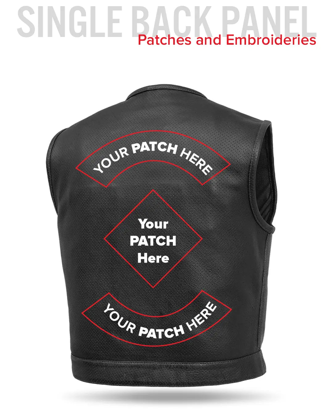 Lowside Men's Perforated Motorcycle Leather Vest