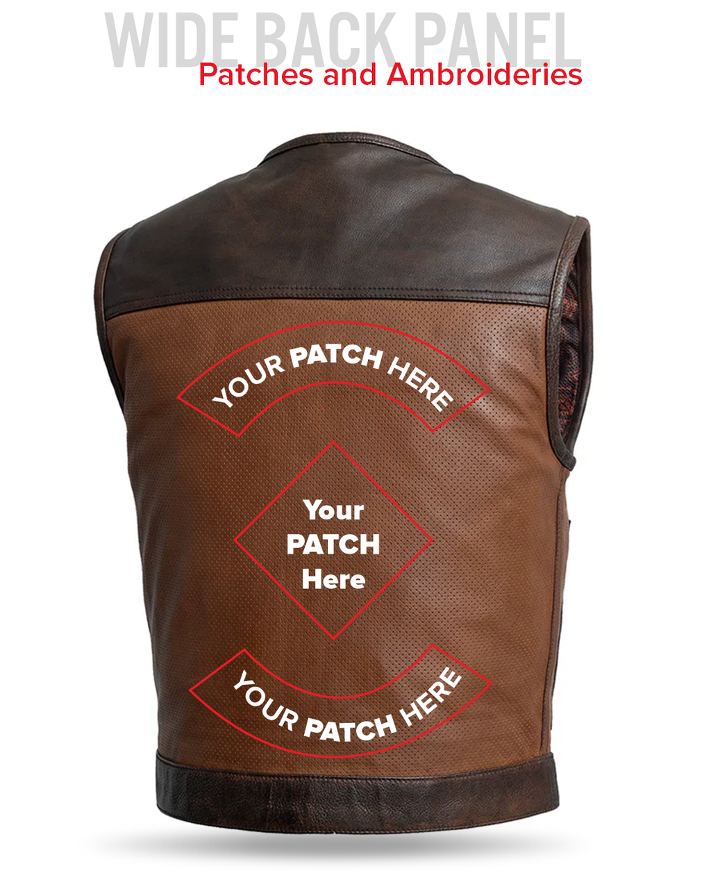 Lowside Gunner Men's Perforated Leather Vest