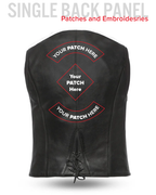 Savannah Women's Western Style Motorcycle Leather Vest