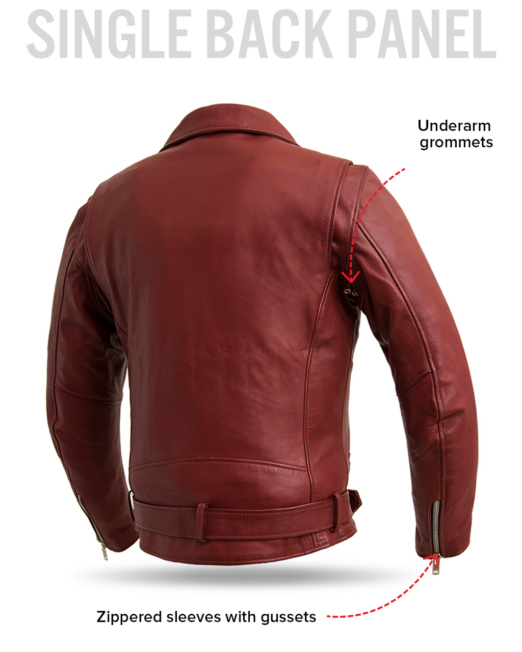Fillmore Men's Motorcycle Leather Jacket