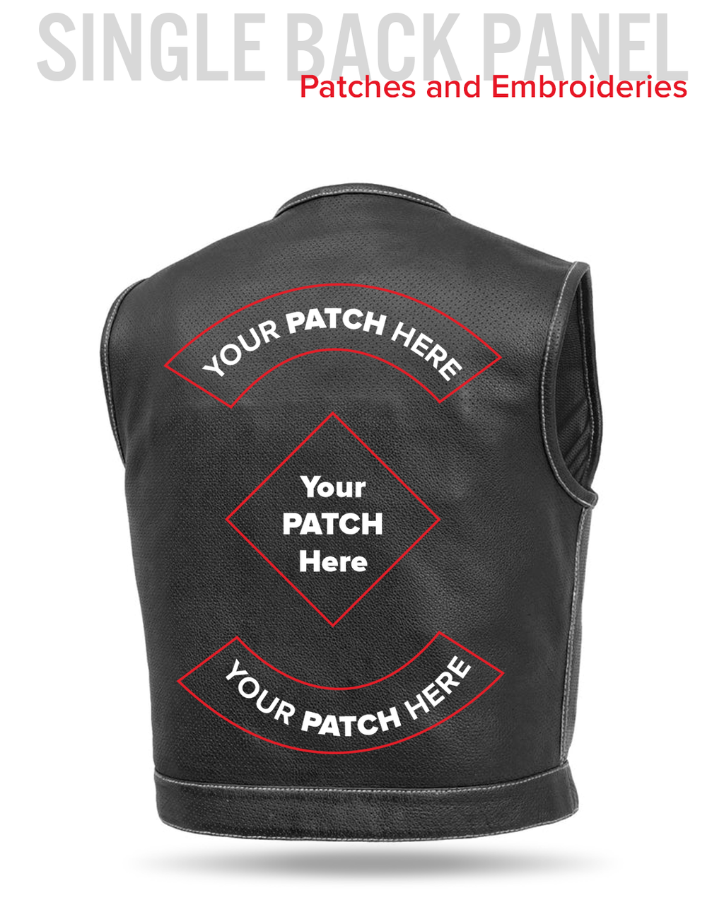 Lowside Men's Perforated Motorcycle Leather Vest