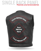 Lowside Men's Perforated Motorcycle Leather Vest