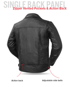 Mastermind Men's Motorcycle Leather Jacket