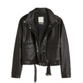 Sheepskin Shearling Aviator Motorbike Jacket