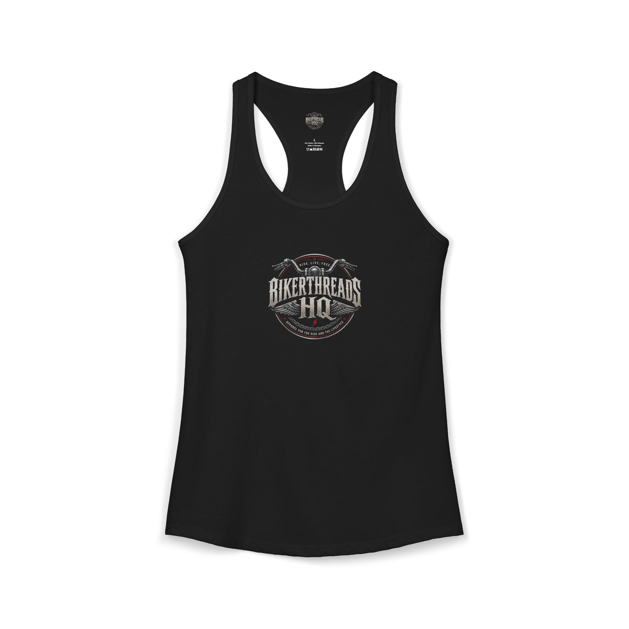 Bikerthreads HQ Biker Prayer Women's Ideal Racerback Tank