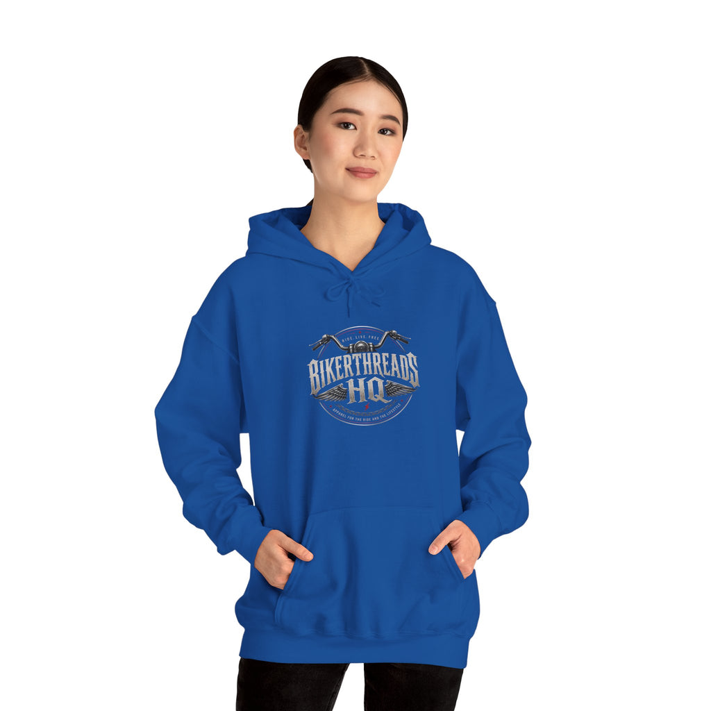 BikerThreads HQ Faith Fueled Freedom Driven Hoodie
