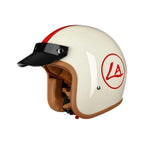 The Street King Vintage Open Face Motorcycle Helmet