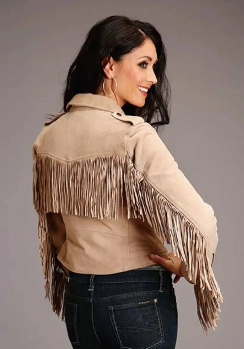 Stetson Suede Fringe Biker Jacket
