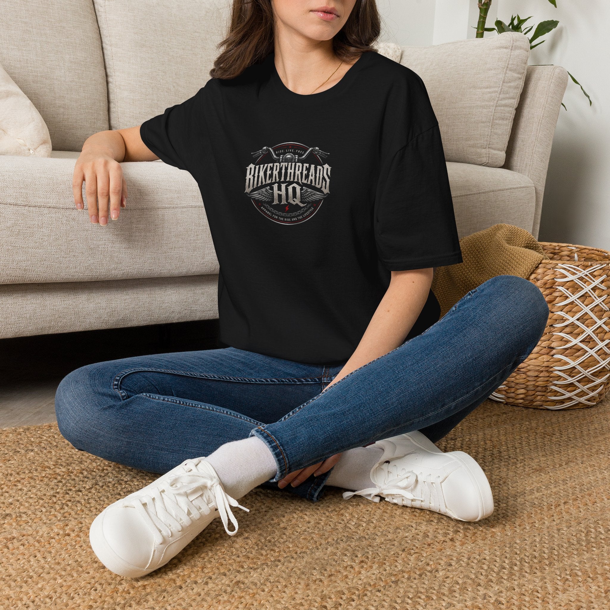 BikerThreads HQ Peace, Strength, Faith Tee