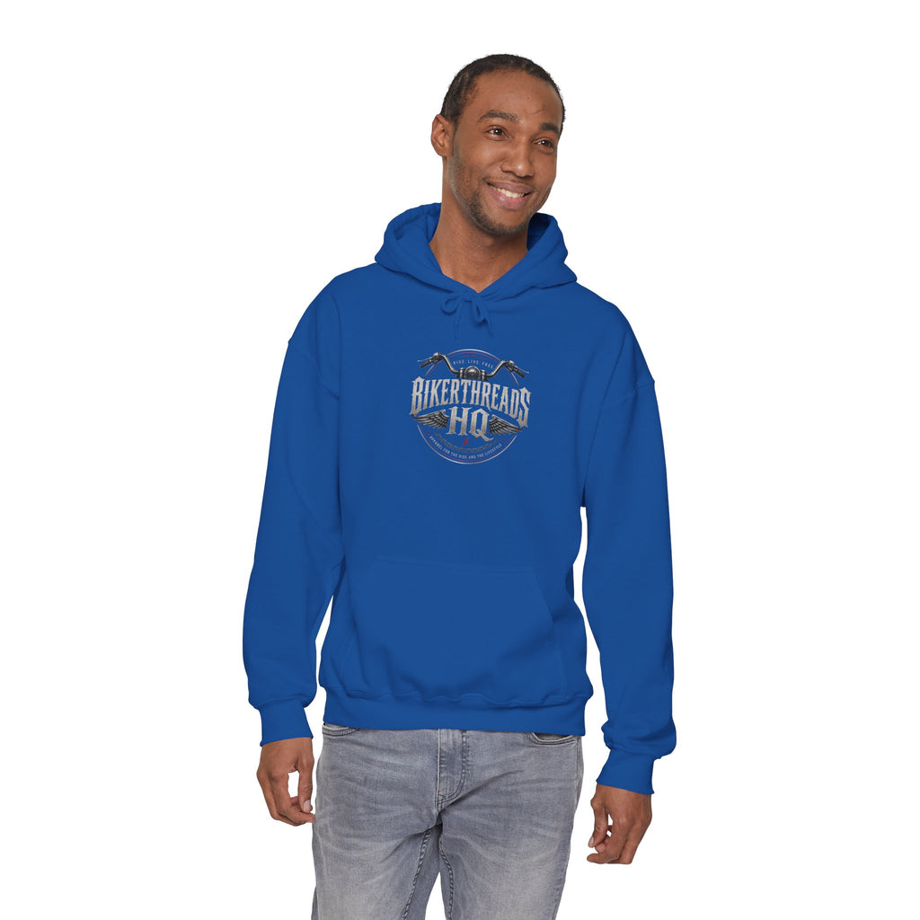 BikerThreads HQ Peace Strength Faith Hoodie