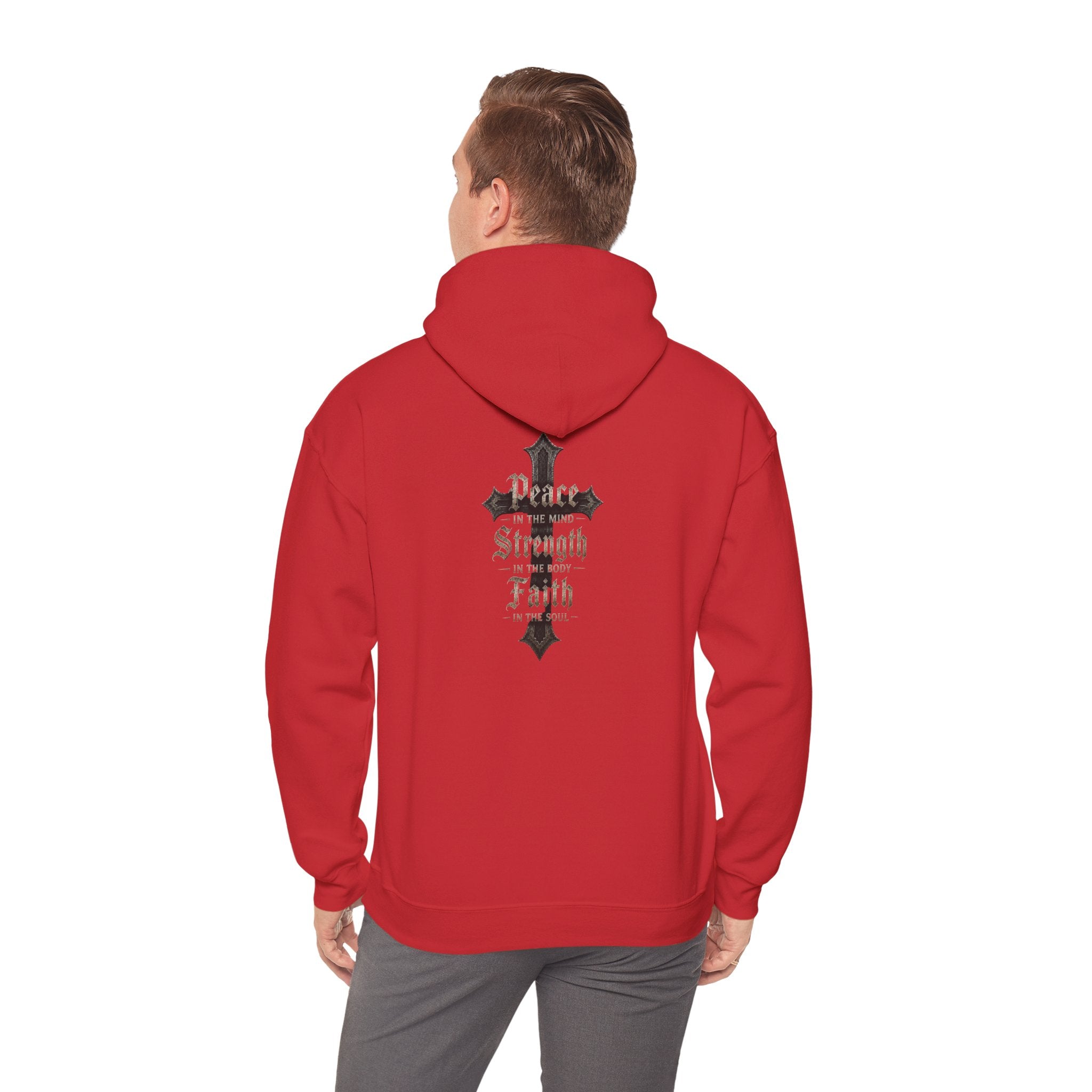 BikerThreads HQ Peace Strength Faith Hoodie